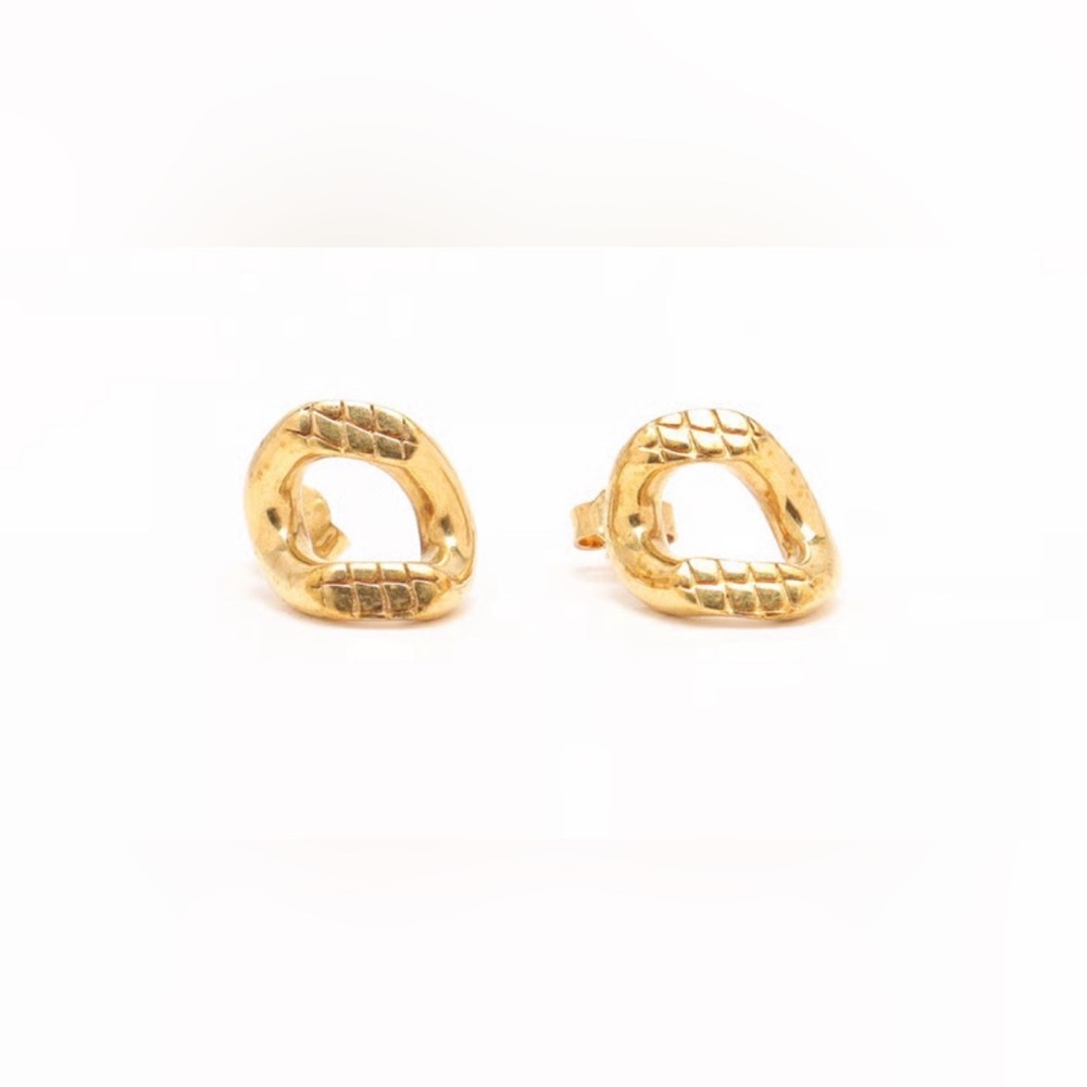 Céline Gold-tone Sculpted Earrings - 1 Earring
